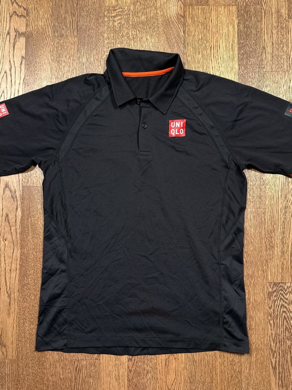 Uniqlo Novak Djokovic 2015 French Open Dry-Ex Tennis Polo Shirt Mens US S CN M